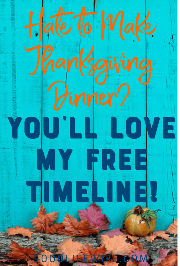 Make thanksgiving dinner easier with my free printable Thanksgiving Timeline!