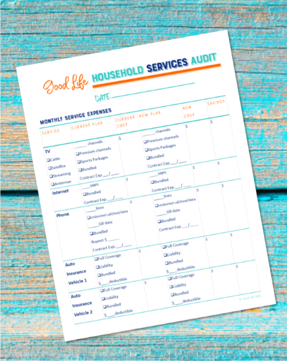 Would you like to learn how to save money on the services you use every month? Get tips on slashing your bills and a free printable!