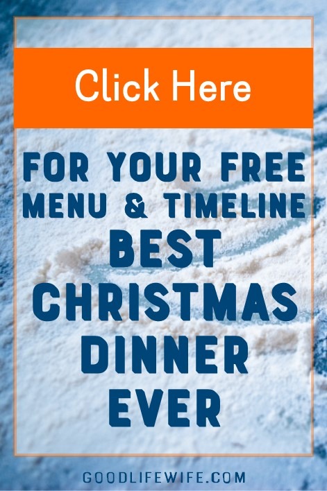 The perfect Christmas dinner! Get a menu, recipes for the main course and sides and free, printable timeline. Christmas dinner? Done!