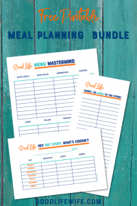 Three Free Printables to Make Meal Planning a Breeze