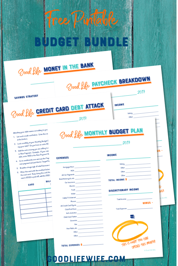 budget bundle, debt attack, savings plan, spend, bills, paycheck, income, expense, interest rate, printable