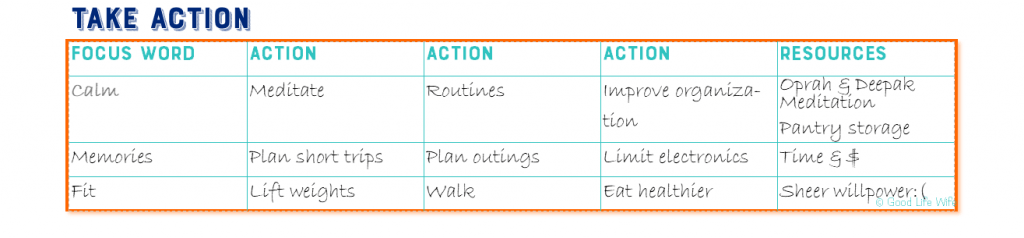 The Good Life Plan for a Successful Year helps motivate you to create the most amazing year! We'll talk about focus, action and tools for success.