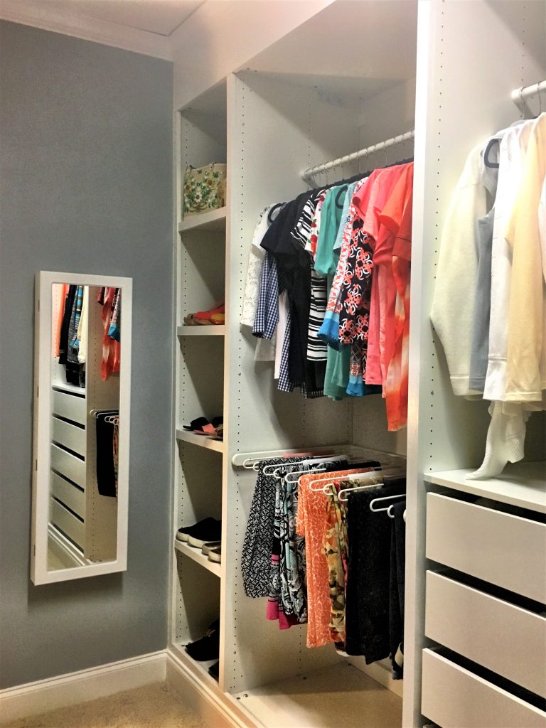 The ultimate Ikea PAX wardrobe hack! I used Ikea PAX to make custom built-ins for my master closet and the results are amazing. The closet is now beautifully organized.