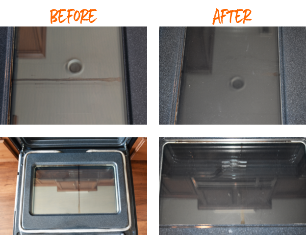 Want to know how to clean INSIDE your oven glass? Here's some tips to make it easier.