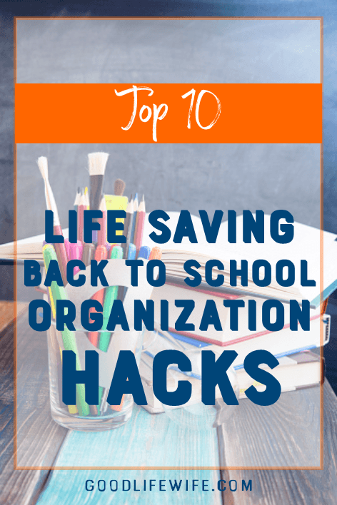 Life saving back to school organization hacks! Tips on morning routines, supplies, lunches, backpacks and clothes to make your school day run smoothly.