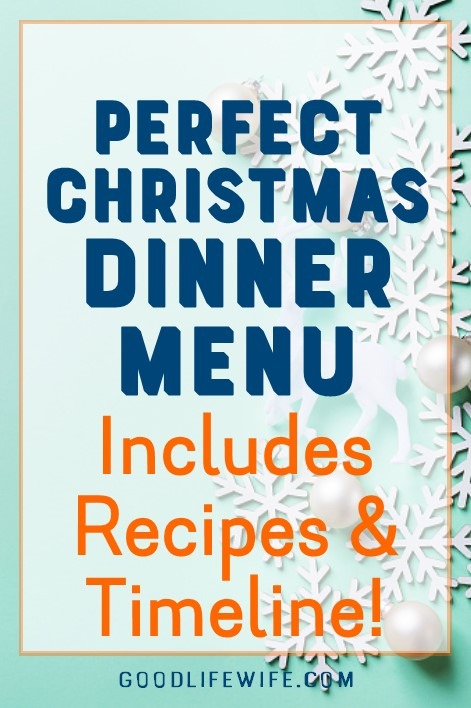 The perfect Christmas dinner and just how to make it! Get a menu, recipes and free, printable timeline. Christmas dinner? Check!